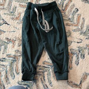 Kids Forest Green Jogger Sweatpants
